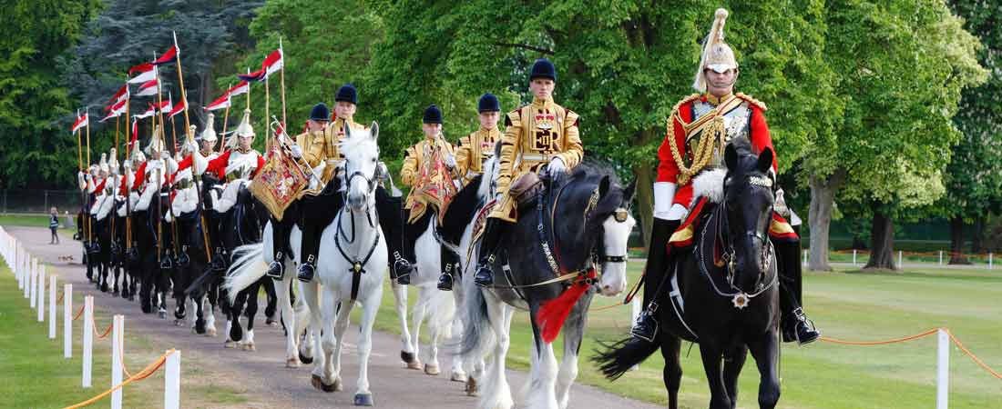 Houseold Cavalry on ceremonial duties